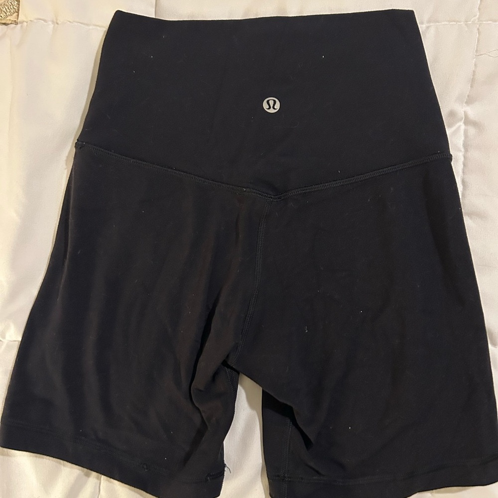 lululemon athletica Women's Black biker Shorts (6in)